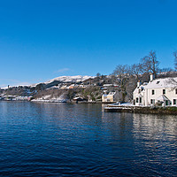 Buy canvas prints of White and blue by Loch Portree, Isle of Skye, by Richard Smith