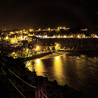 Buy canvas prints of Portree on a dreich November evening by Richard Smith
