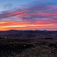 Buy canvas prints of Sunset from the Glenmore Road. by Richard Smith