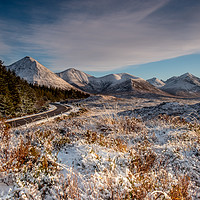 Buy canvas prints of The red cuillin in winter by Richard Smith