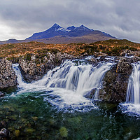 Buy canvas prints of Waterfall on Allt Dearg Mor by Richard Smith