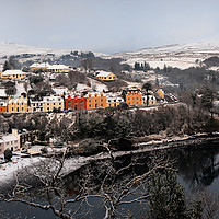 Buy canvas prints of Bosville Terace in winter by Richard Smith