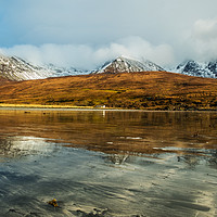 Buy canvas prints of The Cuillin from Glen Brittle beach by Richard Smith