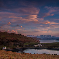 Buy canvas prints of The Cuillin from above Gesto Farm #2 by Richard Smith