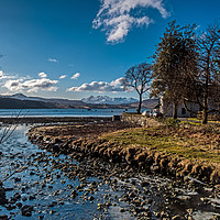 Buy canvas prints of The southerly view down Loch Portree. by Richard Smith