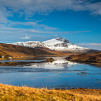Buy canvas prints of Wide view of the Storr and Loch Fada. by Richard Smith