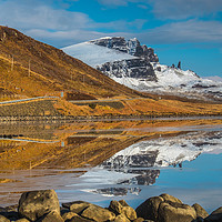 Buy canvas prints of The Storr from the lochside by Richard Smith