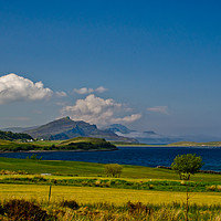 Buy canvas prints of Trotternish from Sconser Golf Course in May by Richard Smith