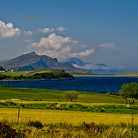 Buy canvas prints of Trotternish from Sconser Golf Course in May #2 by Richard Smith