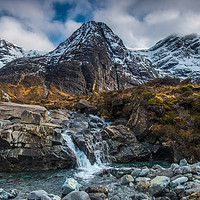 Buy canvas prints of Another, yet smaller, cascade in Coire na Crieche by Richard Smith