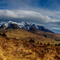 Buy canvas prints of The actual Cuillin Hills by Richard Smith