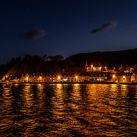 Buy canvas prints of Portree pier at dusk by Richard Smith