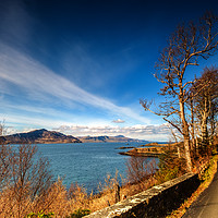 Buy canvas prints of The coastal road north on the Isle of Raasay by Richard Smith