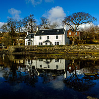 Buy canvas prints of Shore side house reflection. by Richard Smith