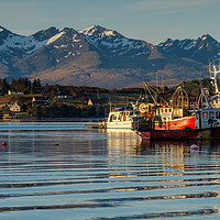 Buy canvas prints of Close up of boats at Portree pier. #2 by Richard Smith