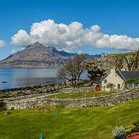 Buy canvas prints of Harbour Cottage, Elgol, Isle of Skye. by Richard Smith