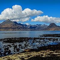 Buy canvas prints of The Cuillin Hills across Loch Scavaig by Richard Smith