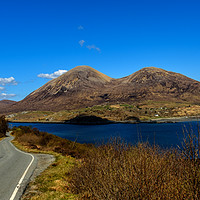 Buy canvas prints of Beinn Dearg Mhor and Beag by Loch Slapin. by Richard Smith