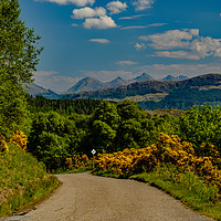 Buy canvas prints of The Five Sisters from a road to Plockton by Richard Smith