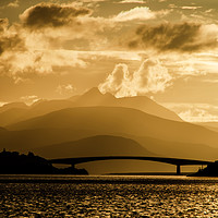 Buy canvas prints of The Skye Bridge in the evening by Richard Smith