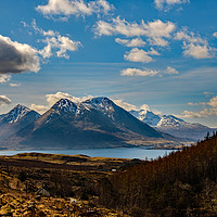 Buy canvas prints of Glamaig on Skye from the Isle of Raasay by Richard Smith