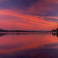 Buy canvas prints of A September 2015 sunset over Loch Portree by Richard Smith