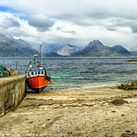 Buy canvas prints of Black Cuillin from Elgol         by Richard Smith