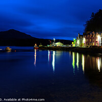 Buy canvas prints of Portree pier after all the work vessels have departed. by Richard Smith