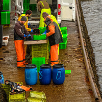 Buy canvas prints of Fishermen at work #5 by Richard Smith