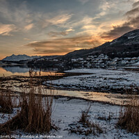 Buy canvas prints of The river Leasgeary estuary enters Loch Portree. by Richard Smith