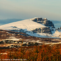 Buy canvas prints of The Storr in winter. by Richard Smith