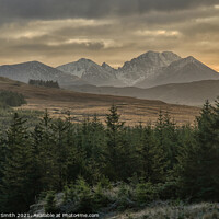 Buy canvas prints of Blabheinn and surrounding hills from the Struan road. by Richard Smith