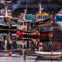 Buy canvas prints of Another mess of working boats and a couple of tenders. by Richard Smith