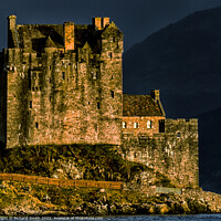 Buy canvas prints of A zoom crop of Eilean Donan Castle from the west.  by Richard Smith