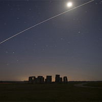 Buy canvas prints of International Space Station Over Stonehenge by Tim Burgess