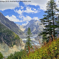 Buy canvas prints of Vista Alps - Mer De Glace by Chris Wooldridge