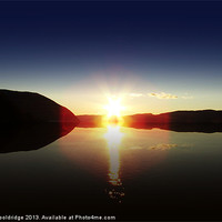 Buy canvas prints of Glorious Norwegian Sunset by Chris Wooldridge