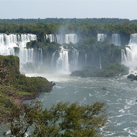 Buy canvas prints of Iguassa Falls, Brazil by Andy Gilfillan