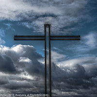 Buy canvas prints of Cross and Cloud by Vicky Mitchell