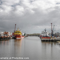 Buy canvas prints of View from Victoria Bridge, Torry by Vicky Mitchell
