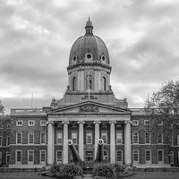 Buy canvas prints of Imperial War Museum Black and White by Vicky Mitchell