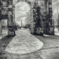 Buy canvas prints of Glasgow Green by Vicky Mitchell