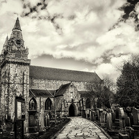 Buy canvas prints of  St. Machar's Cathedral by Vicky Mitchell