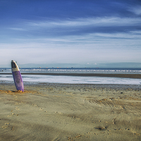 Buy canvas prints of  Beach Board by Vicky Mitchell