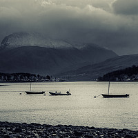 Buy canvas prints of Boats on the Loch by Vicky Mitchell