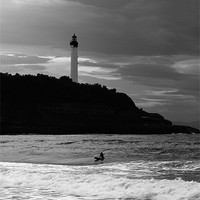 Buy canvas prints of Surfer in Biarritz by Brian O'Dwyer
