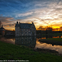 Buy canvas prints of Moated Castle Bodelschwing by Brian O'Dwyer