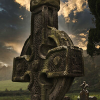 Buy canvas prints of Celtic cross sunlight by Brian O'Dwyer