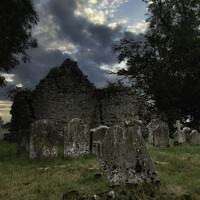 Buy canvas prints of Graveyard ruin in ireland by Brian O'Dwyer