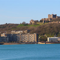 Buy canvas prints of View of Seafront & Dover Castle by Colin Habbershaw